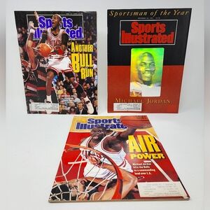 3 x Michael Jordan vintage sports illustrated